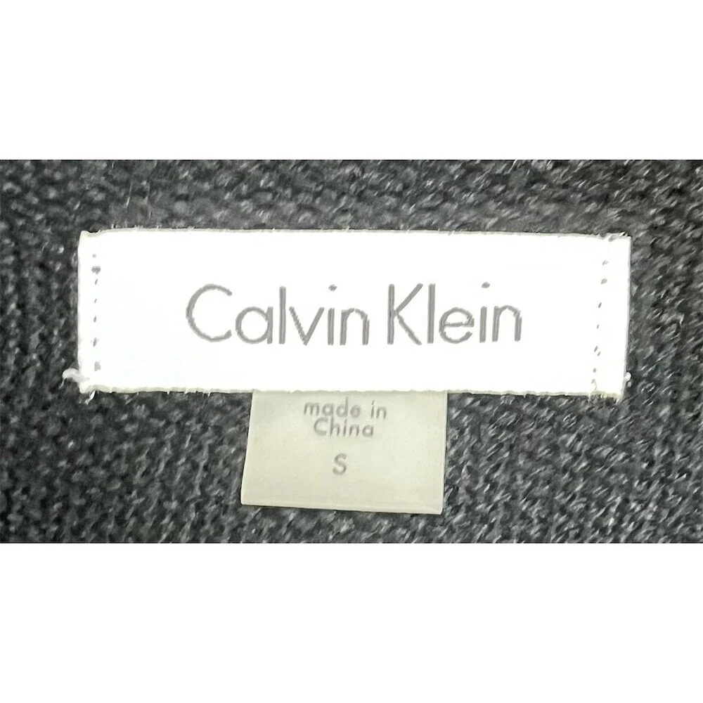 Calvin Klein Midi Sweater Dress Women’s S Black Winter Fall Cozy Comfy - Picture 8 of 9